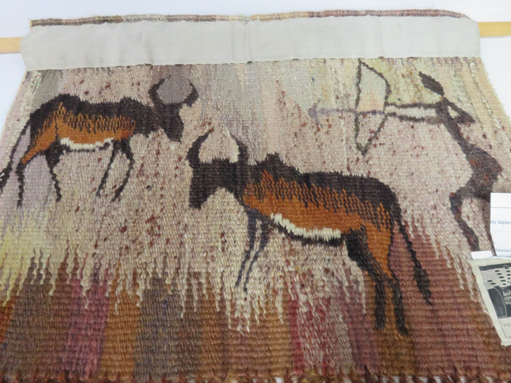 E. Nxumalo Jute and Mohair Tapestry