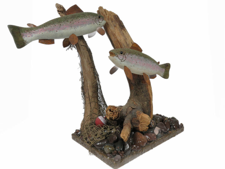 Rainbow Trout Decorative Sculpture