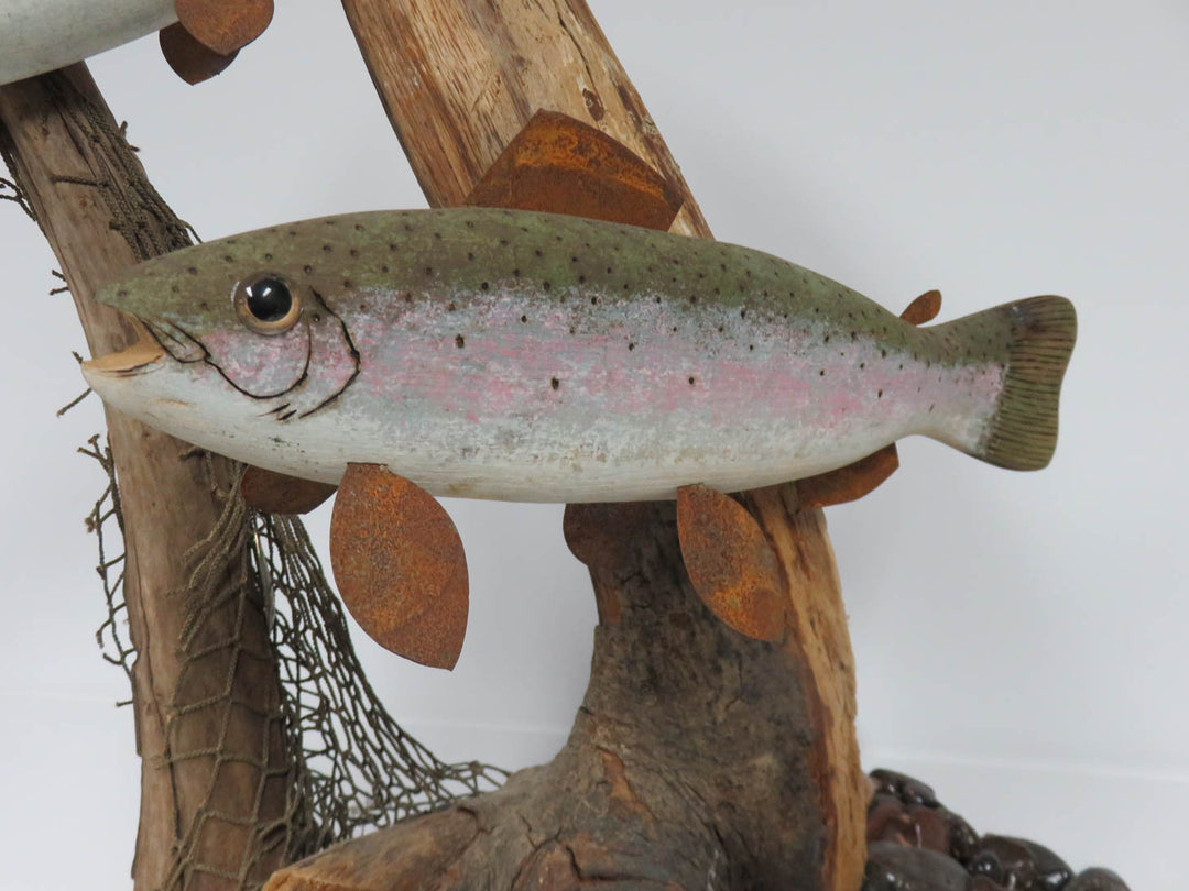 Rainbow Trout Decorative Sculpture