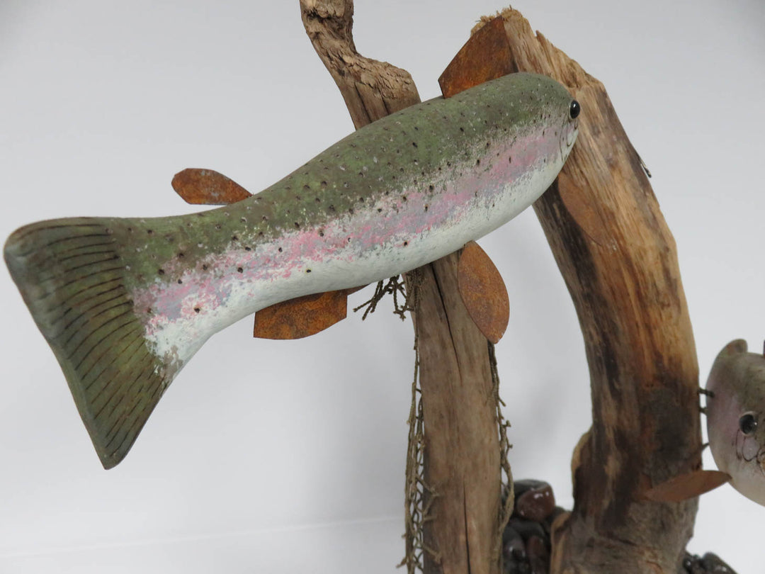 Rainbow Trout Decorative Sculpture