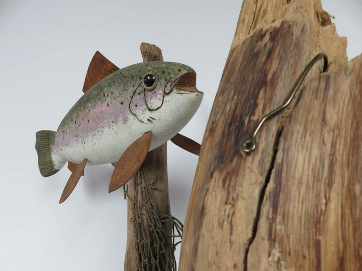 Rainbow Trout Decorative Sculpture