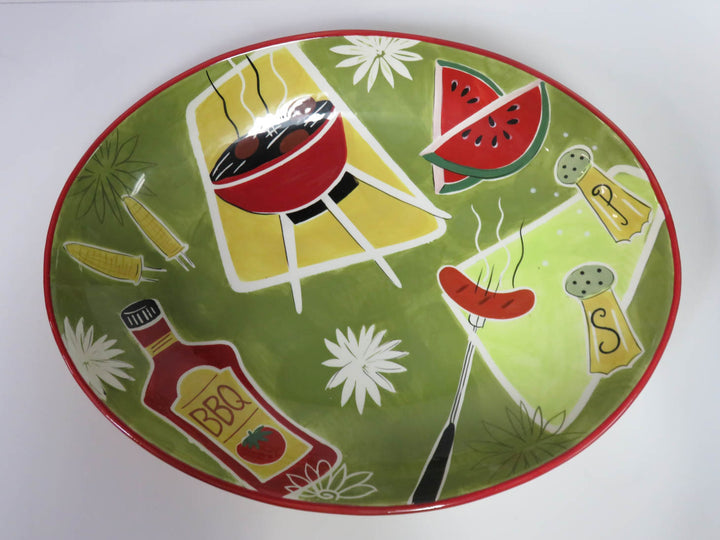 BBQ Themed Serving Bowl