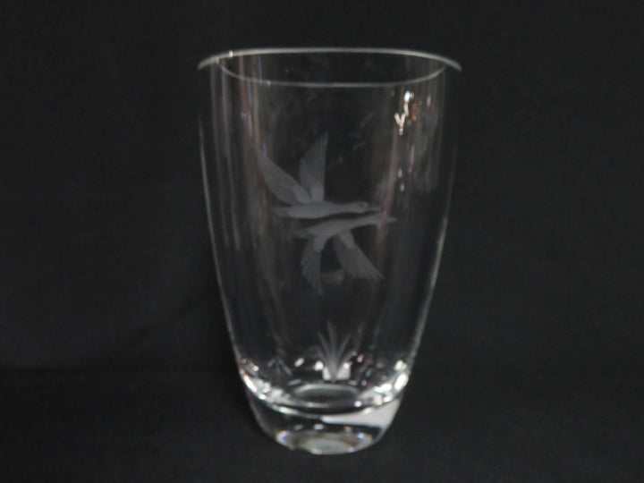 Etched Glass Vase