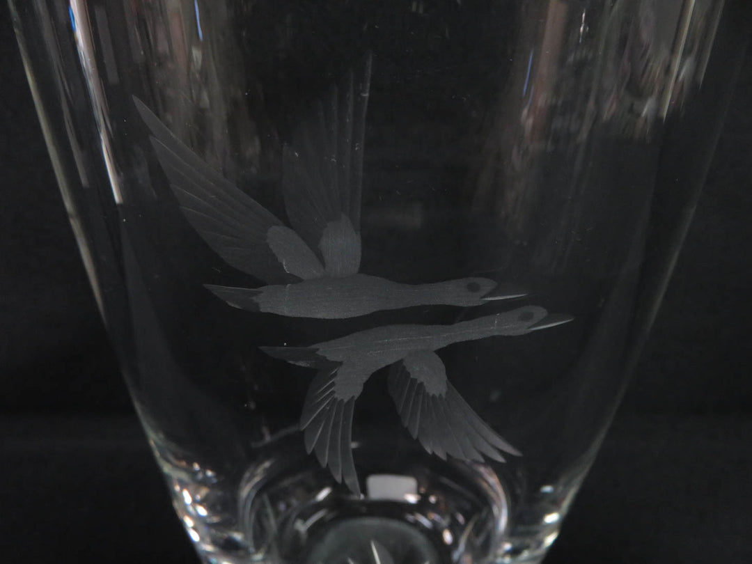 Etched Glass Vase