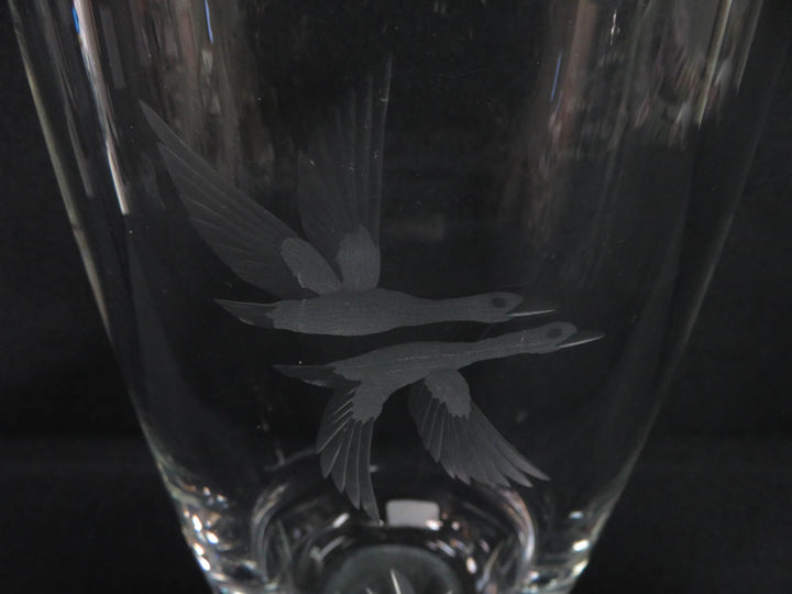 Etched Glass Vase