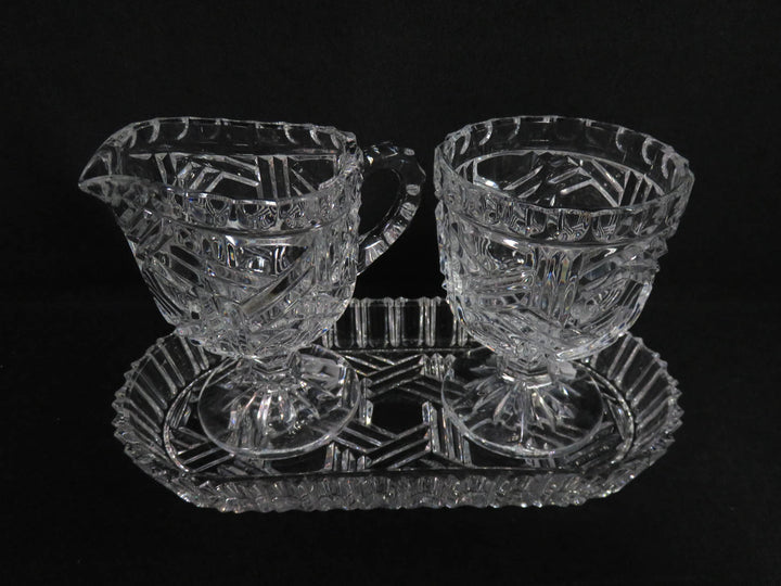 Cut Crystal Cream & Sugar Set