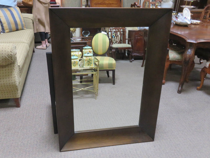 Concave Wood Framed Mirror