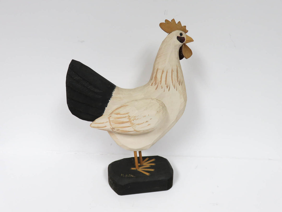 Folk Art Rooster Figurine