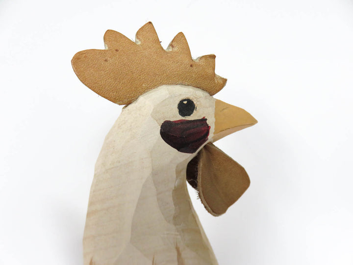 Folk Art Rooster Figurine