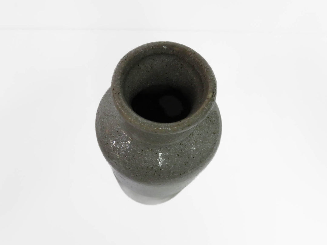 Four Grey Speckled Vases