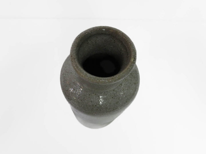 Four Grey Speckled Vases