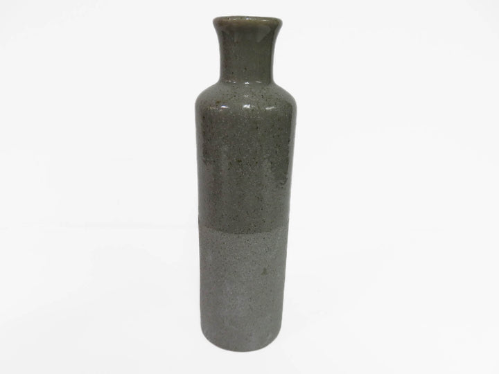 Four Grey Speckled Vases