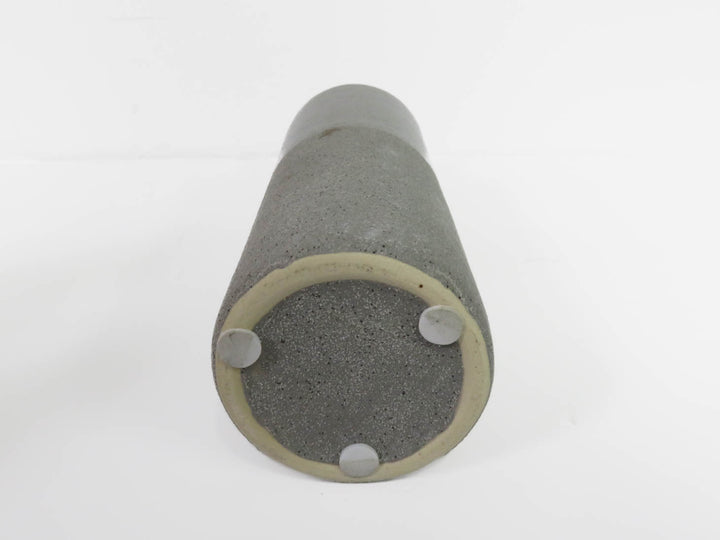 Four Grey Speckled Vases