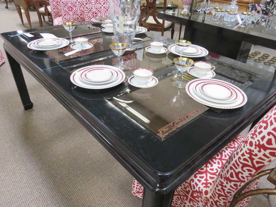 Black Lacquered Dining Table