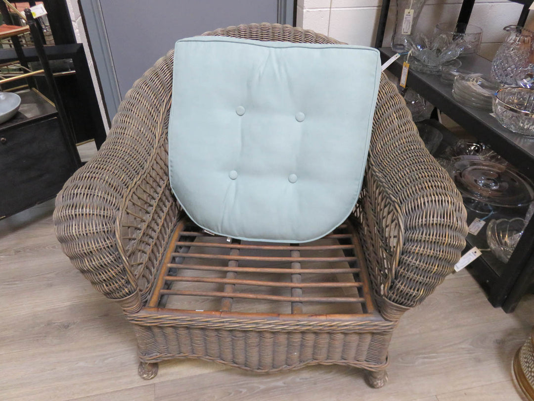 Brown Wicker Porch Chair