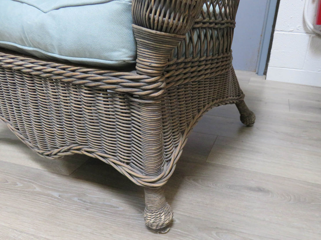 Brown Wicker Porch Chair