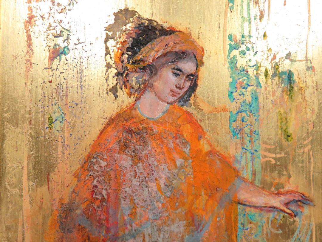 Edna Hibel Original Oil on Panel