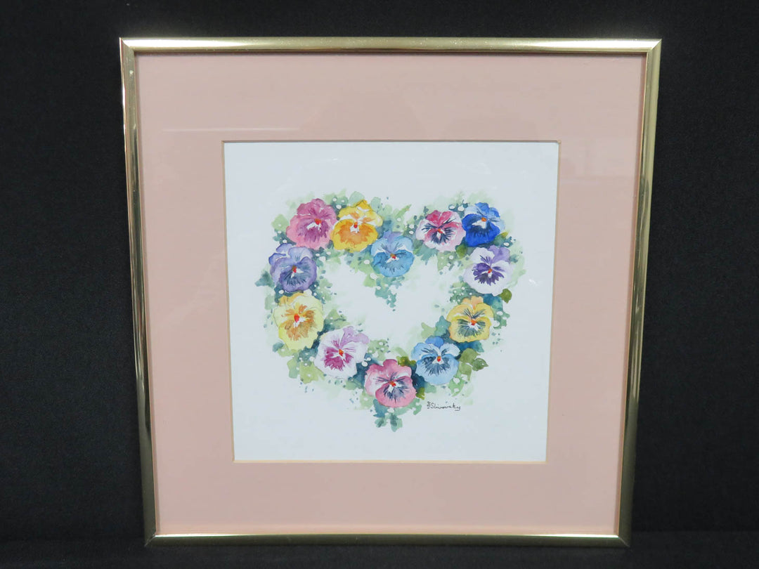 Watercolor Heart Original Painting