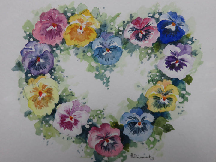 Watercolor Heart Original Painting
