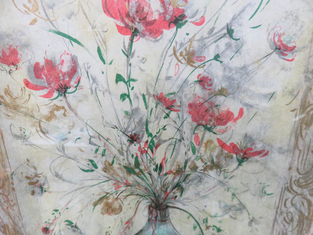 Floral Edna Hibel Signed Lithograph