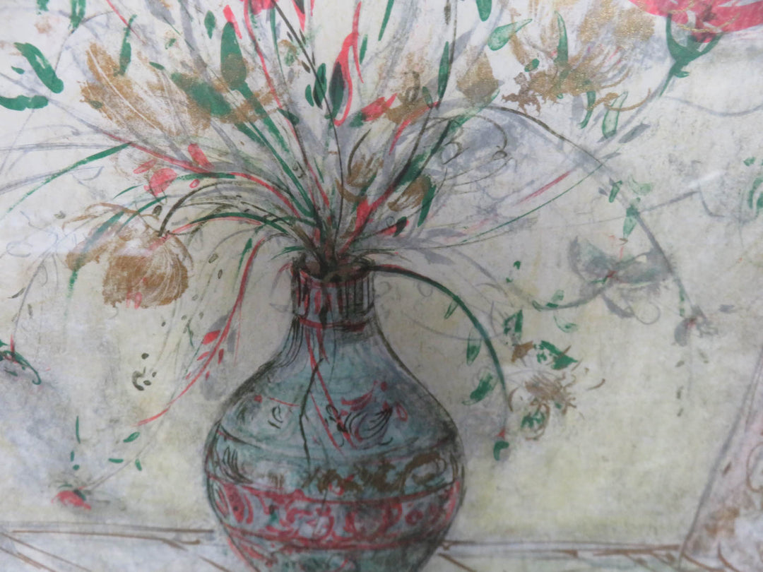Floral Edna Hibel Signed Lithograph