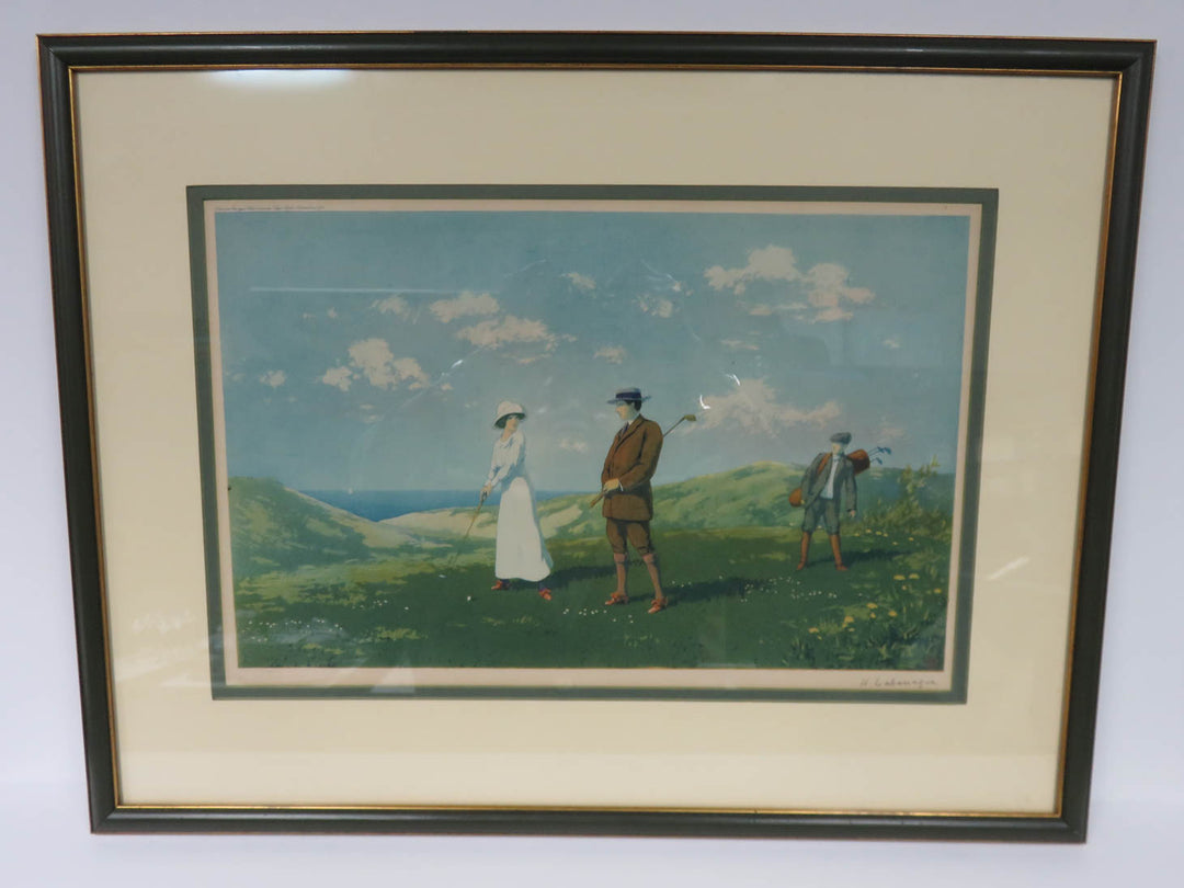 Vintage Scene of Golfers