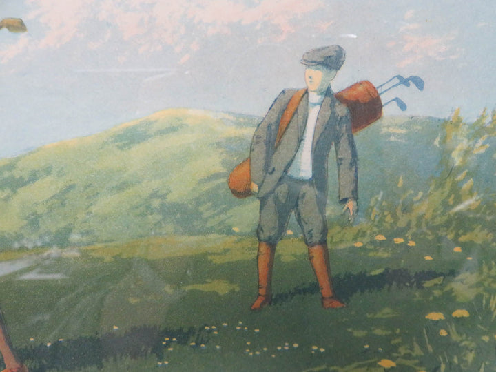 Vintage Scene of Golfers