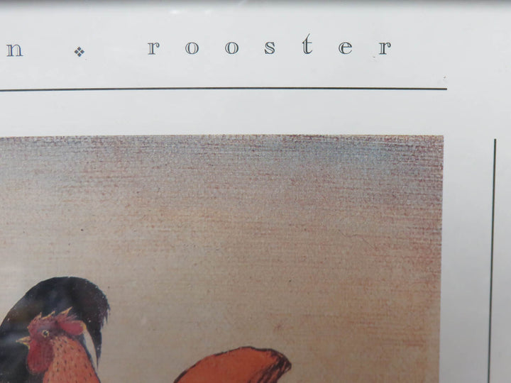 Rooster and Hen Print