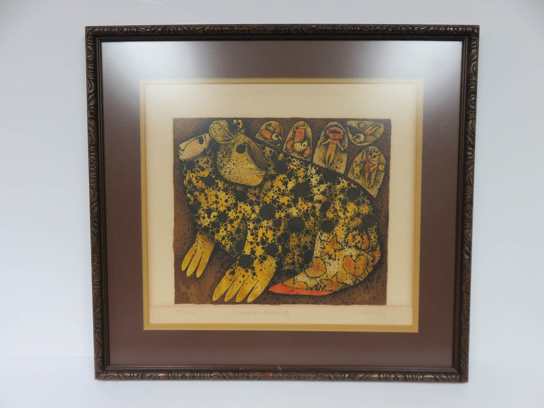 Vintage Signed Lithograph