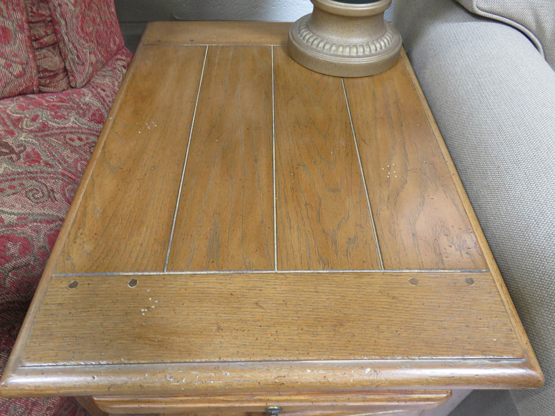 Vintage Oak Side Table