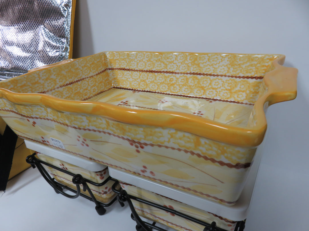 Potable Lidded Casserole Set