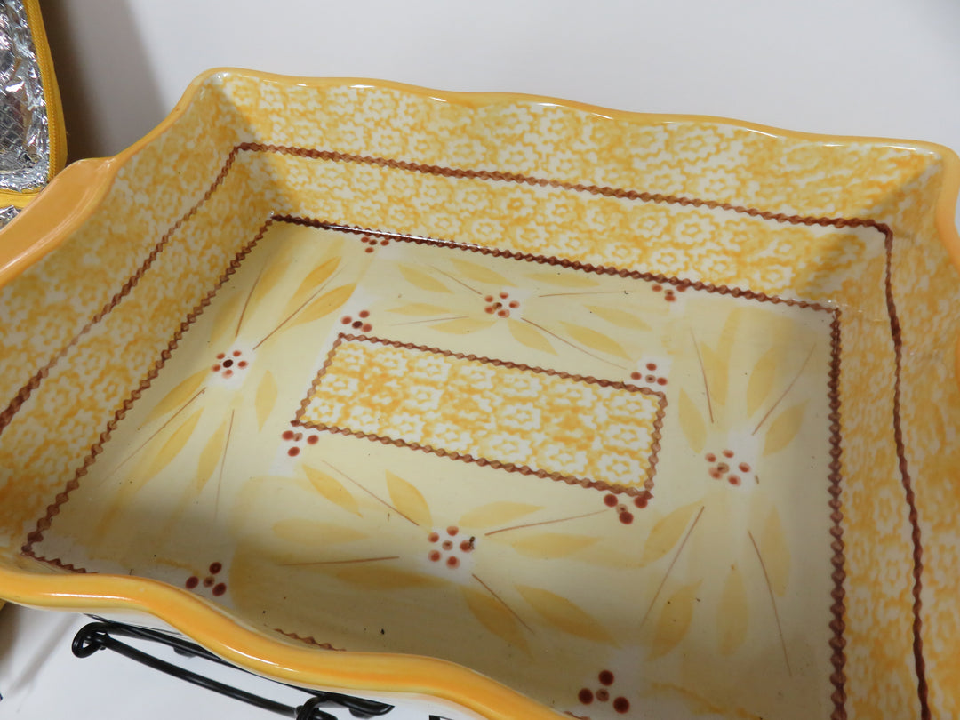 Potable Lidded Casserole Set