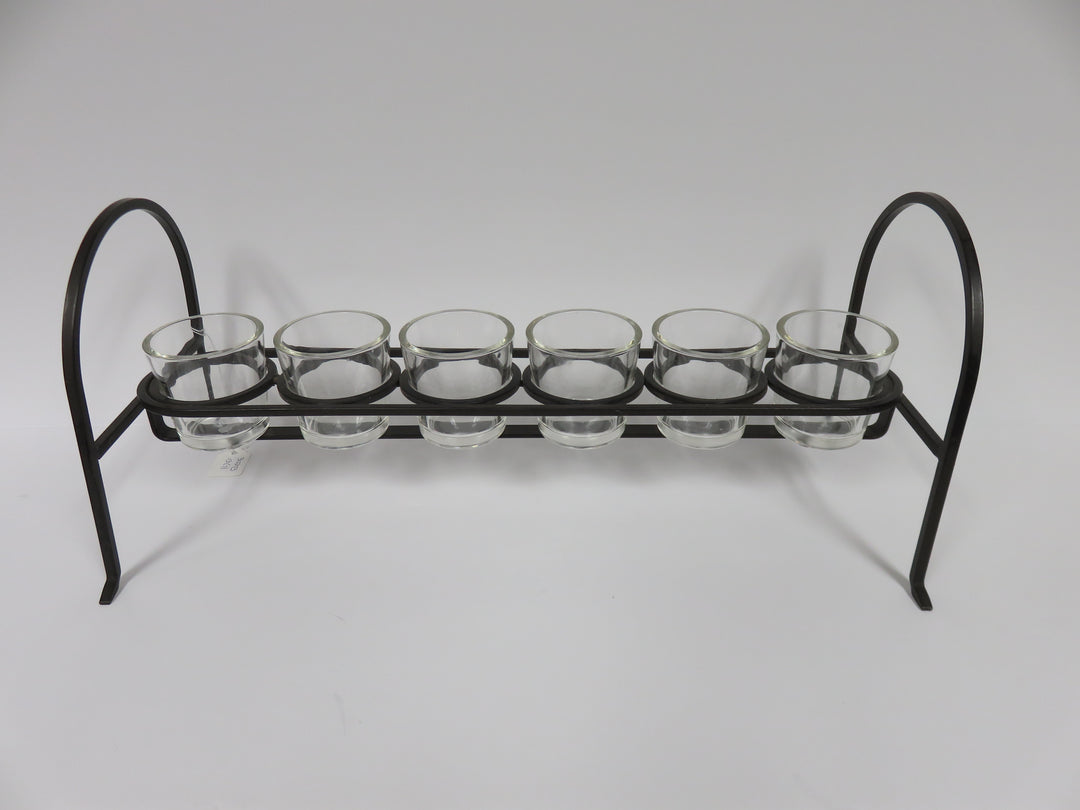 Wrought Iron Linear Votives
