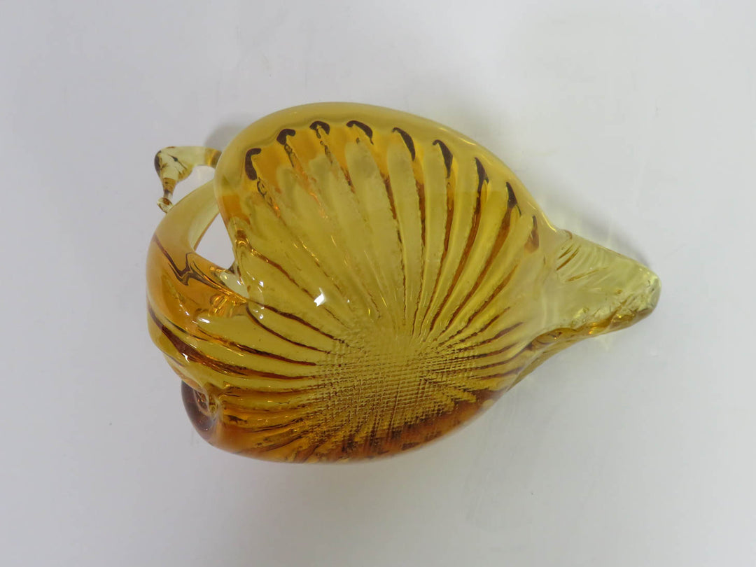 Art Glass Swan Trinket Dishes