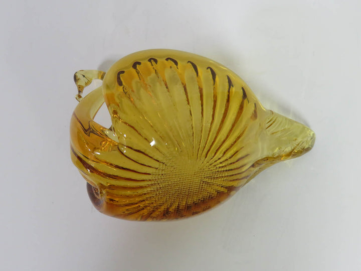 Art Glass Swan Trinket Dishes