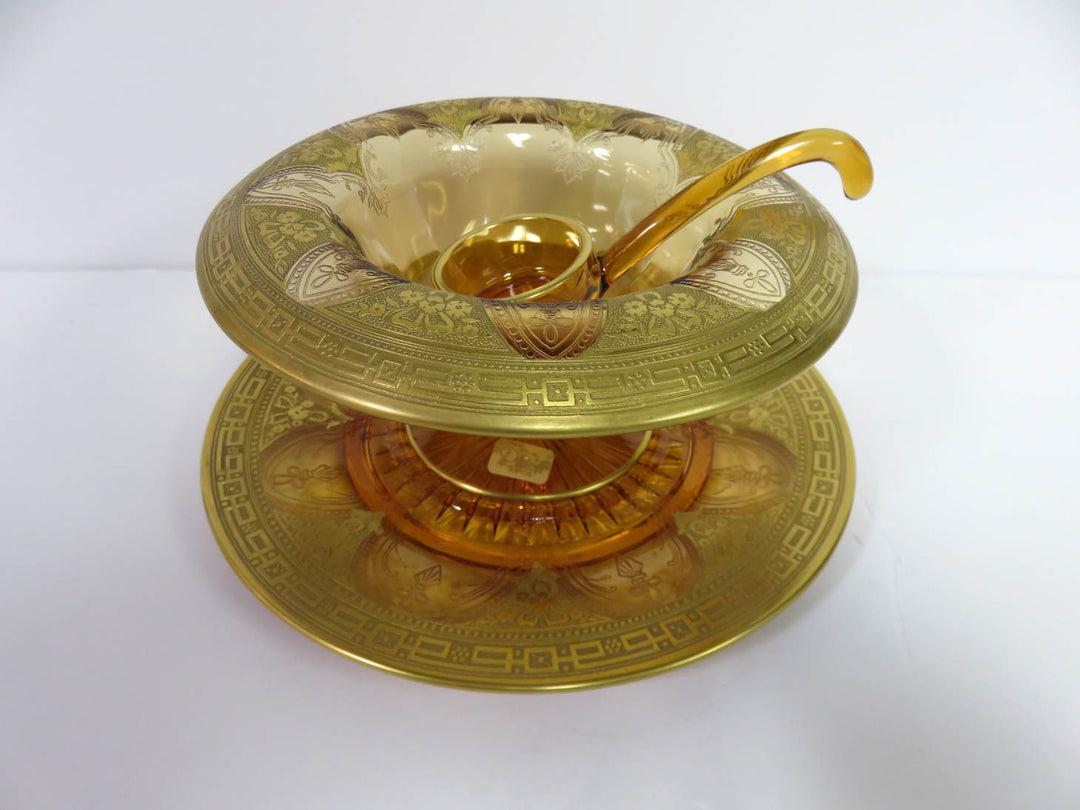 Amber Glass Sauce Set