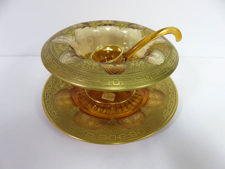 Amber Glass Sauce Set