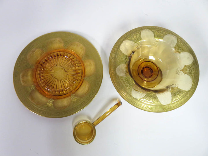 Amber Glass Sauce Set
