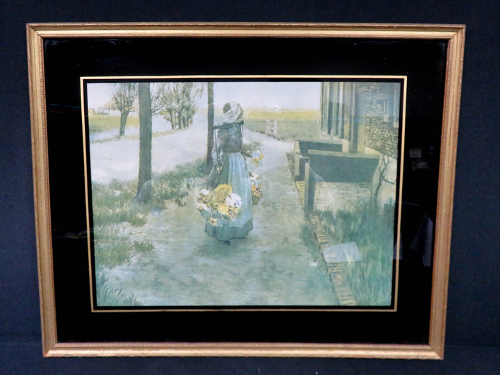 Print With Reverse Painted Mat