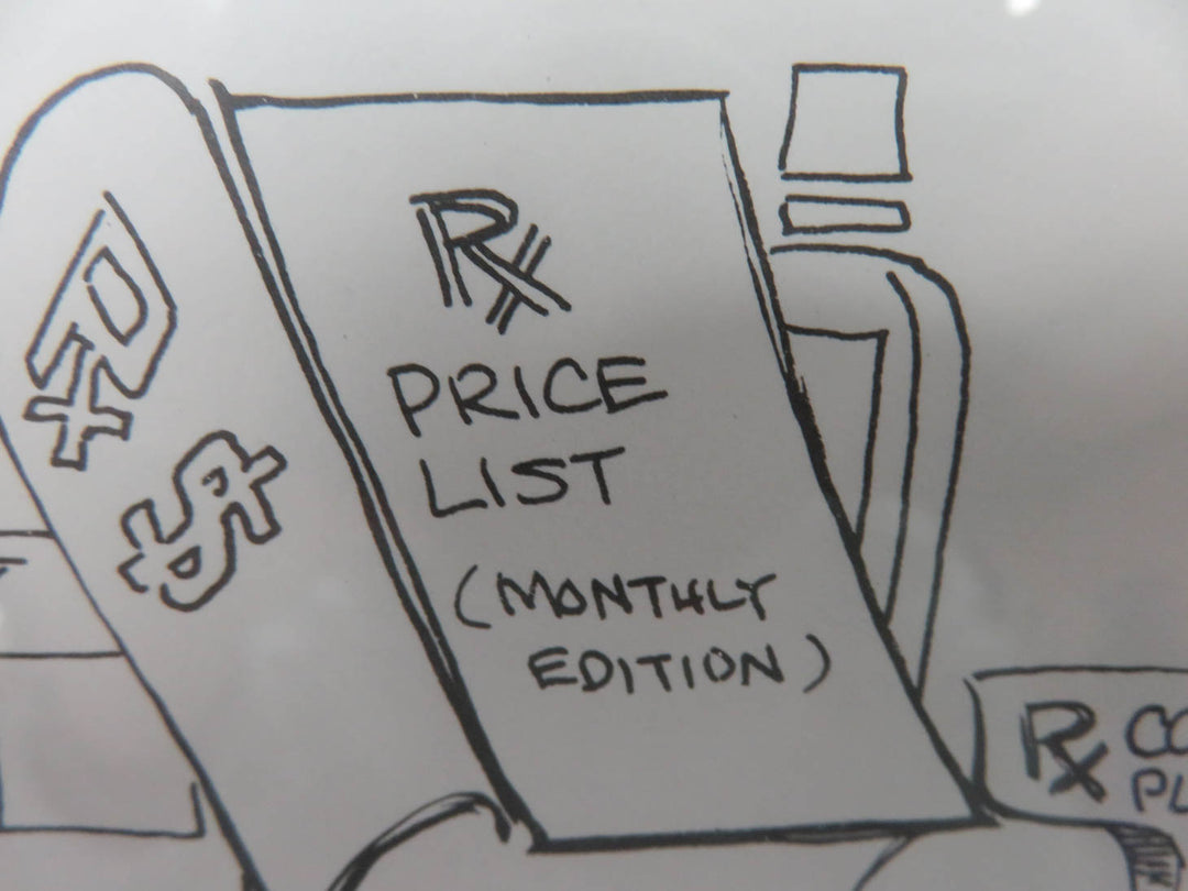 Pharmacist Black & White Print