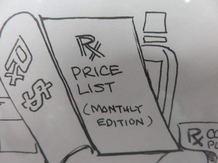 Pharmacist Black & White Print