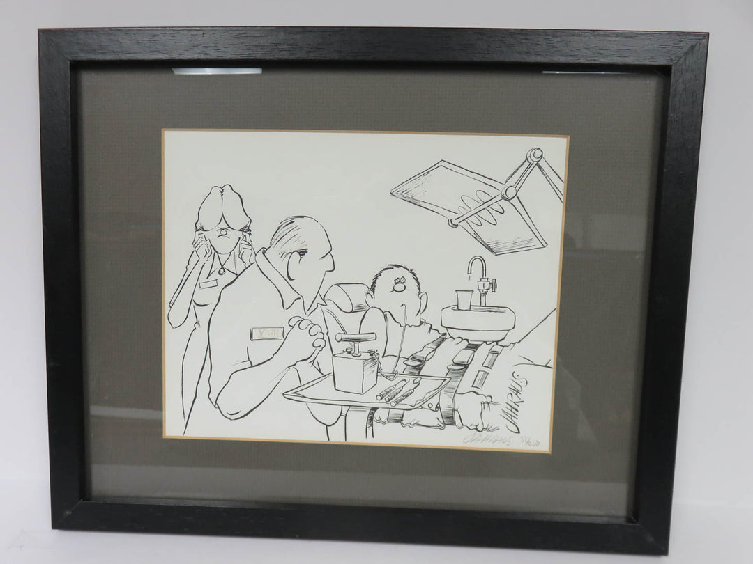 Dentist Black & White Print