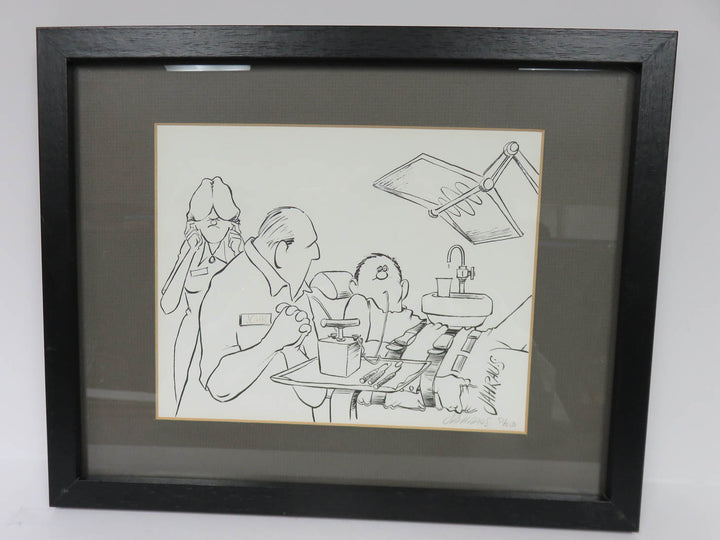 Dentist Black & White Print