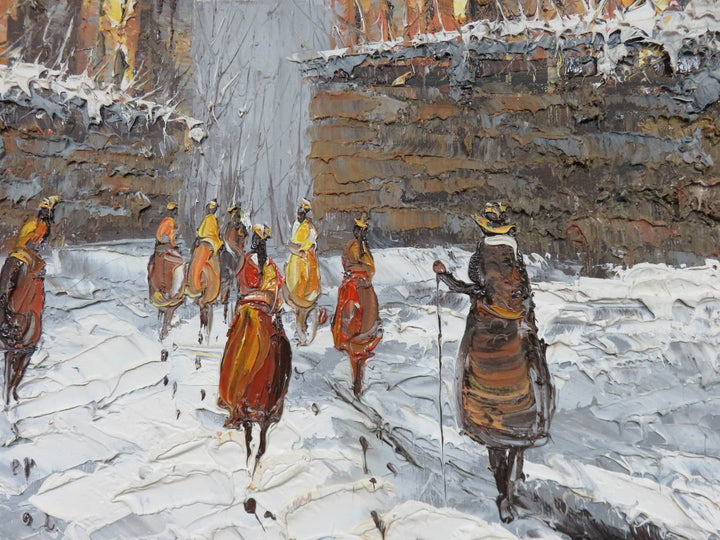 City Scene Original Oil