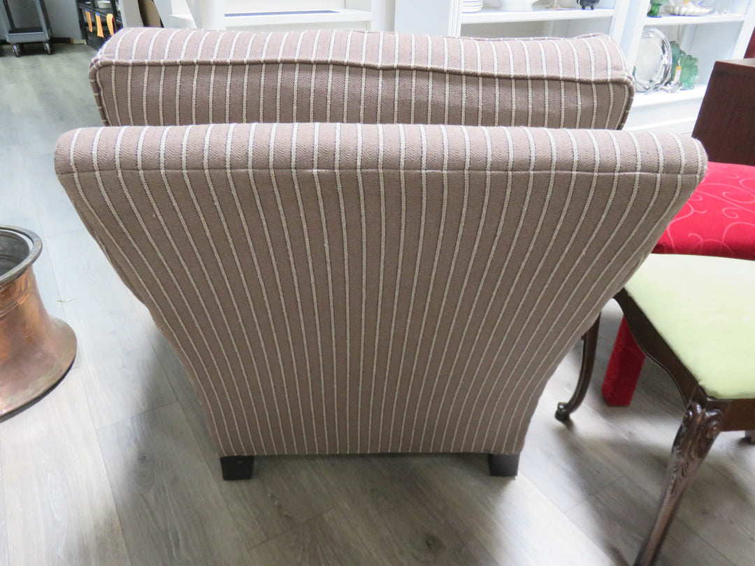 Rowe Striped Armchair