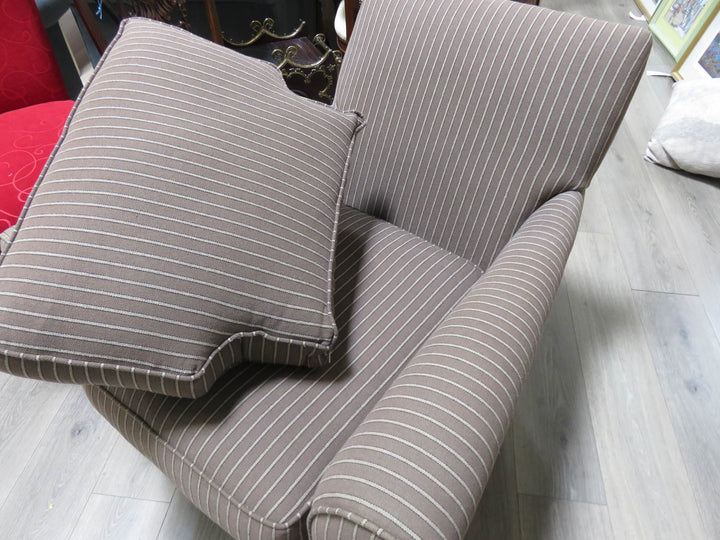 Rowe Striped Armchair