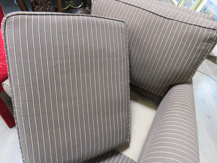 Rowe Striped Armchair