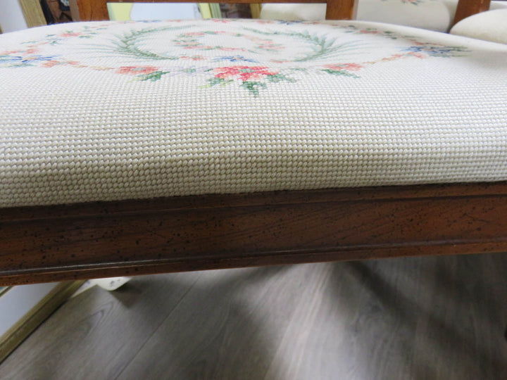 Eight Needlepoint Dining Chairs