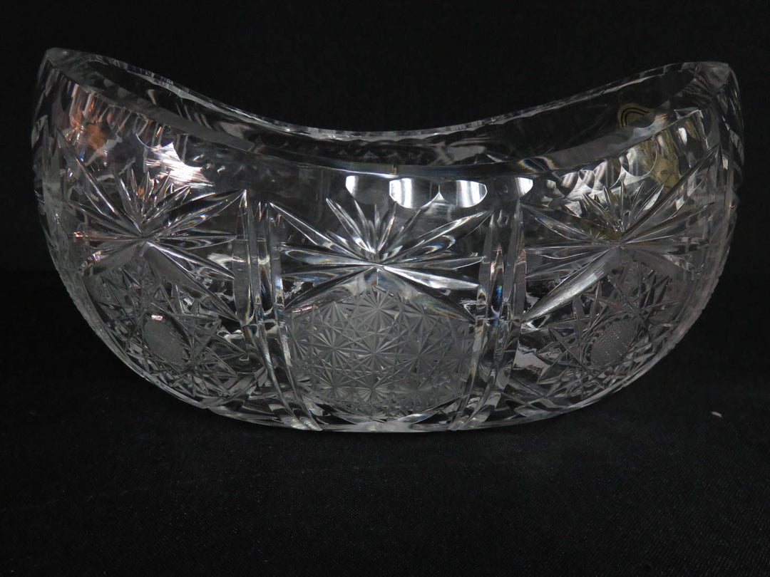 Oblong Crystal Bowl