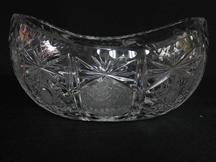 Oblong Crystal Bowl